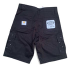 Black Rhinestones Cargo Shorts
