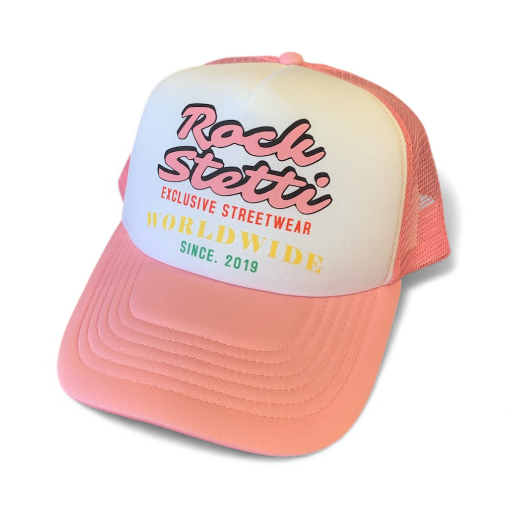 Cotton Candy Pink Trucker Hats
